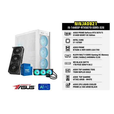 คอมประกอบ Set NINJA0921-I5-14400F-RTX5070-DDR5-32G
