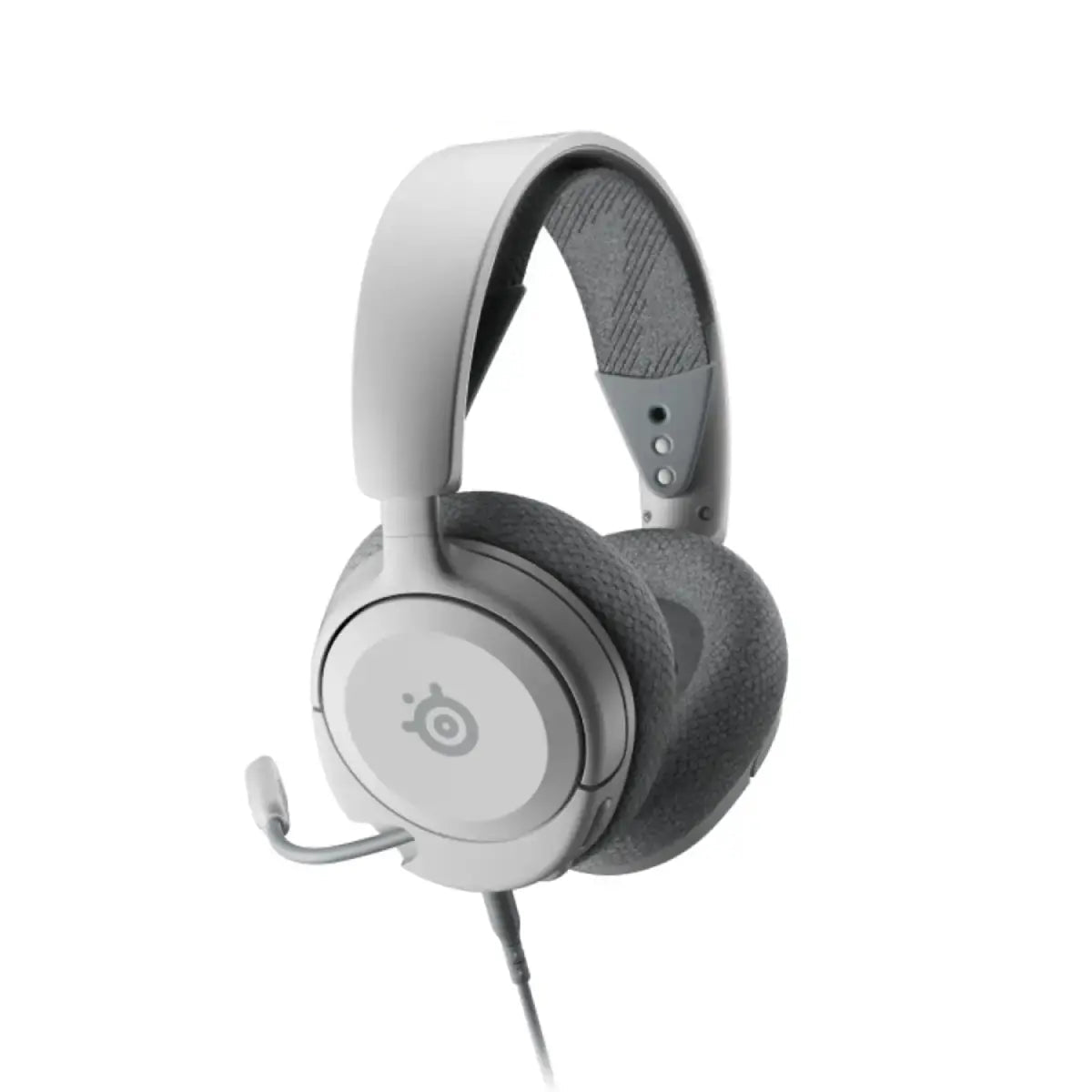 หูฟังเกมมิ่ง SteelSeries Arctis Nova 1P สีขาว น้ำหนักเบา เสียงคมชัด พร้อมไมโครโฟนตัดเสียงรบกวน เหมาะสำหรับเล่นเกมบน PlayStation, PC และแพลตฟอร์มอื่น ๆ