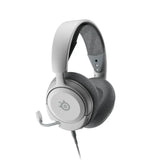 หูฟังเกมมิ่ง SteelSeries Arctis Nova 1P สีขาว น้ำหนักเบา เสียงคมชัด พร้อมไมโครโฟนตัดเสียงรบกวน เหมาะสำหรับเล่นเกมบน PlayStation, PC และแพลตฟอร์มอื่น ๆ