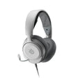 หูฟังเกมมิ่ง SteelSeries Arctis Nova 1P สีขาว น้ำหนักเบา เสียงคมชัด พร้อมไมโครโฟนตัดเสียงรบกวน เหมาะสำหรับเล่นเกมบน PlayStation, PC และแพลตฟอร์มอื่น ๆ