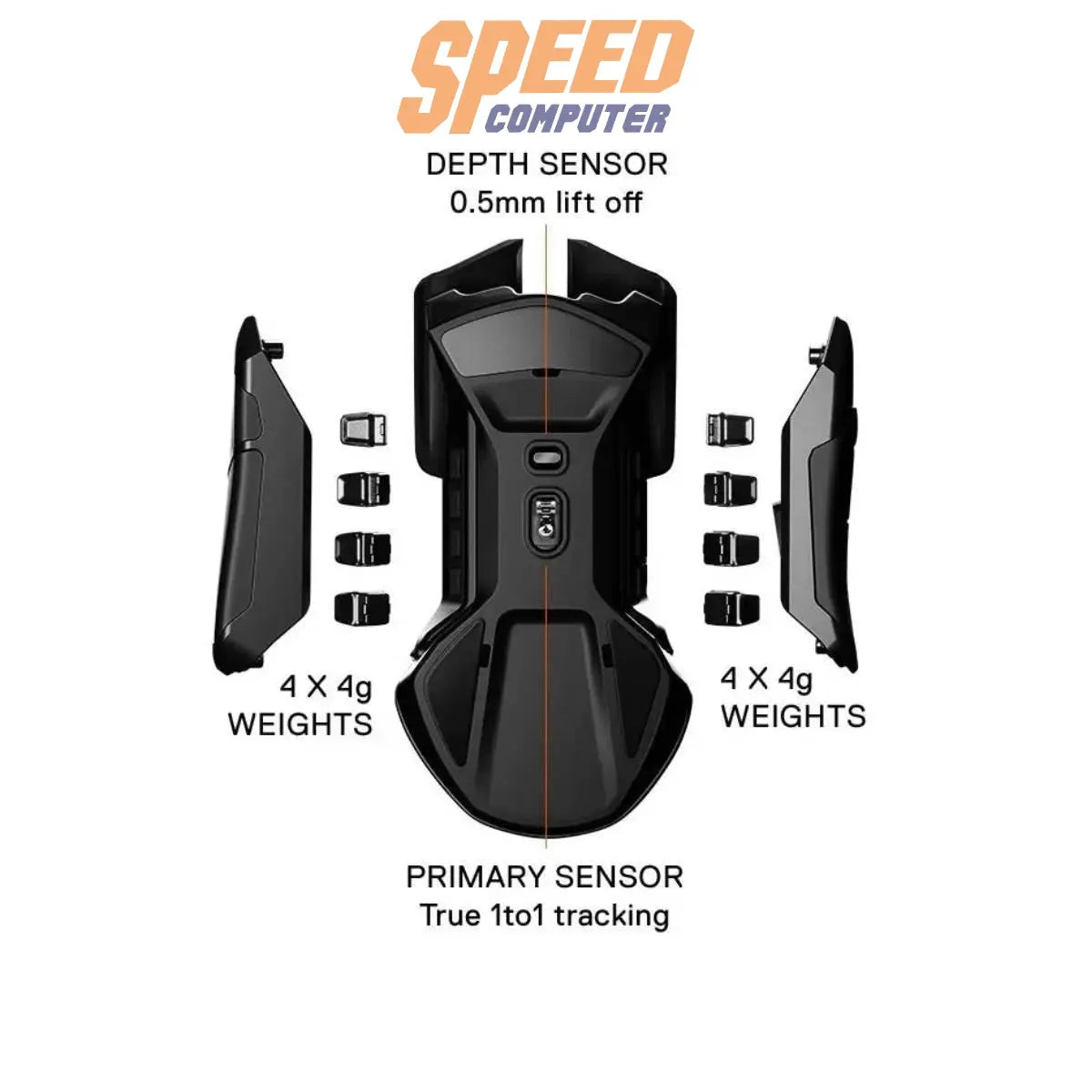 เมาส์ Steelseries Rival 600 สีดำ - SpeedCom