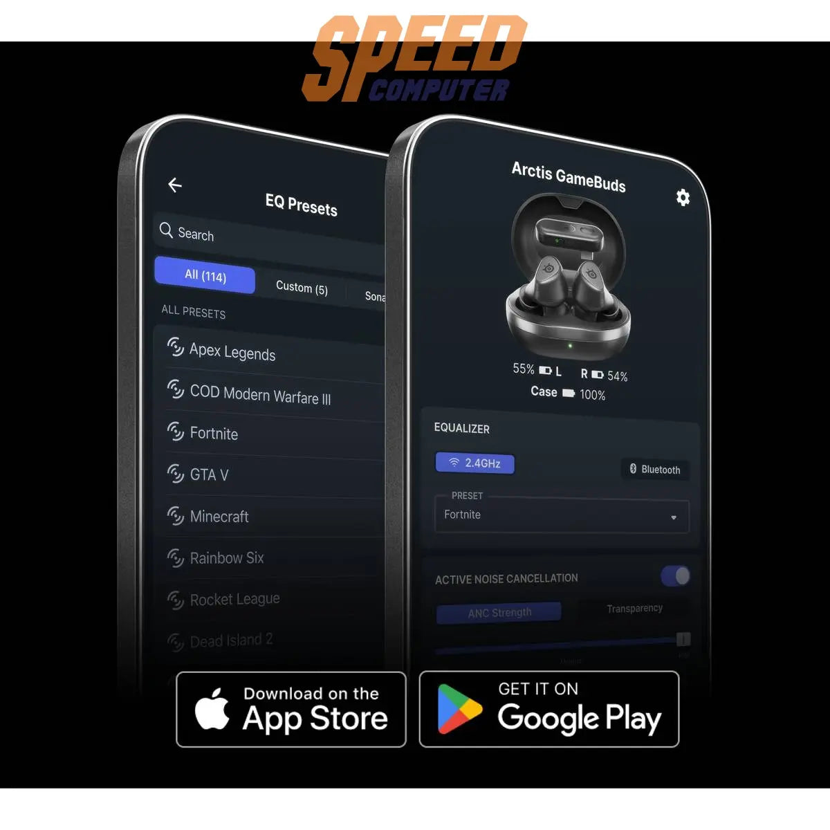 หูฟังไร้สาย Steelserise Arctis GameBuds สีดำ - SpeedCom