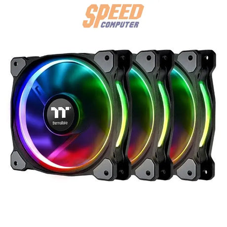 พัดลมเคส THERMALTAKE RIING PLUS 12 RGB RADIATOR FAN TT PREMIUM EDITION - SpeedCom