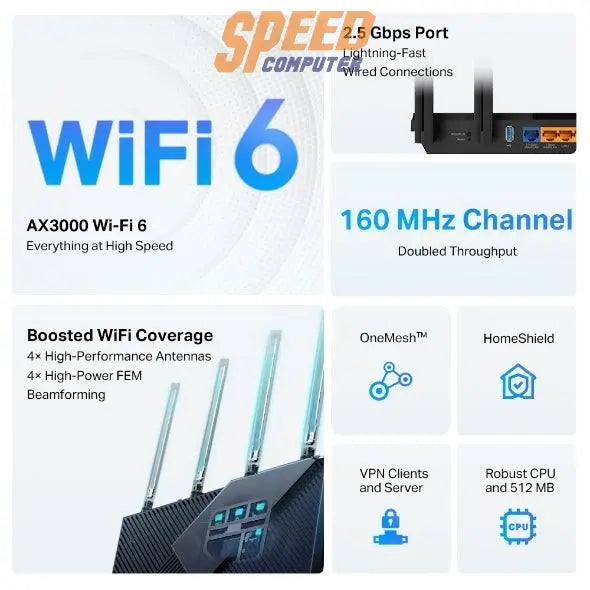 เราเตอร์ TP-Link ARCHER AX55-PRO - SpeedCom