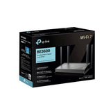 เราเตอร์ TP-Link Archer BE220 BE3600 Dual-Band Wi-Fi 7 สีดำ - SpeedCom