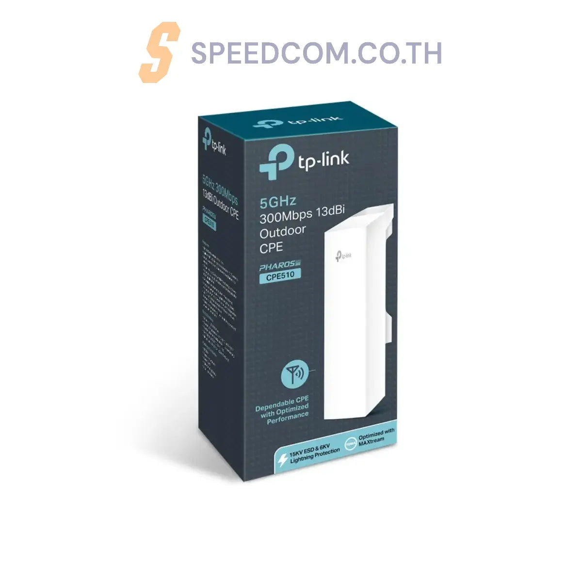 อุปกรณ์ขยายสัญญาณ TP-Link CPE510 5GHz 300Mbps 13dBi Outdoor CPE - SpeedCom