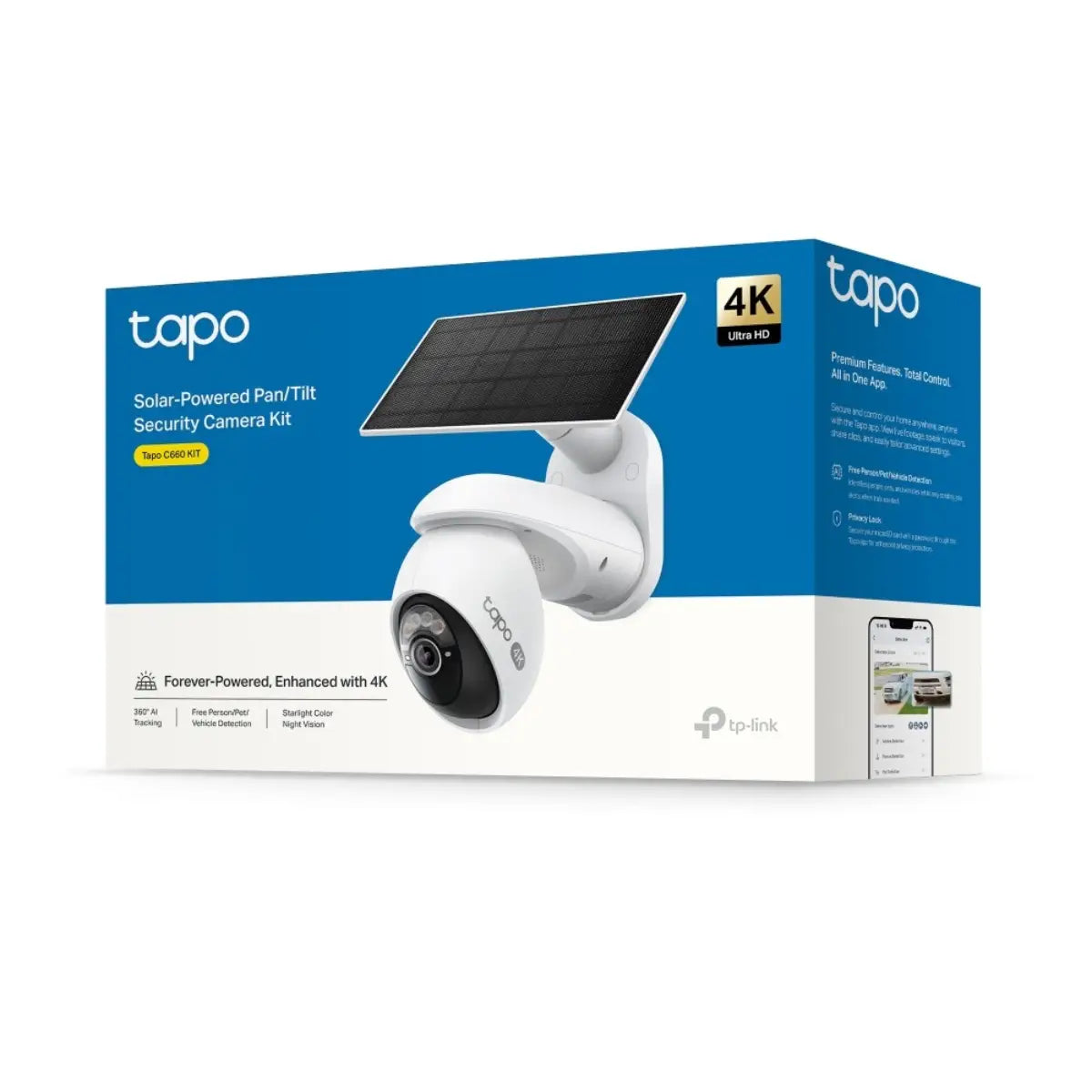 กล้องวงจรปิด TP-Link TAPO C660 KIT สีขาว - SpeedCom