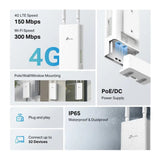 เราเตอร์ TP-Link TL-MR100-OUTDOOR 4G 300 Mbps Wi-Fi สีขาว - SpeedCom