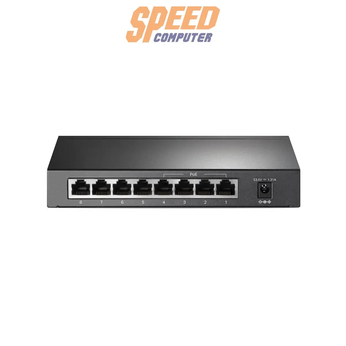 สวิตช์ฮับ TP-Link TL-SG1008P 8-Port Gigabit with 4-Port PoE+ สีดำ - SpeedCom