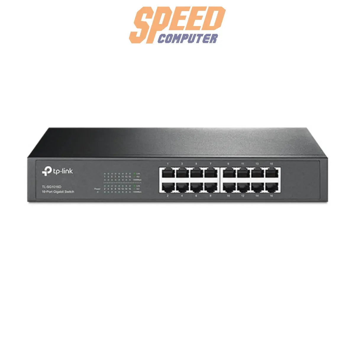 สวิตช์ฮับ TP-Link TL-SG1016D สีดำ - SpeedCom