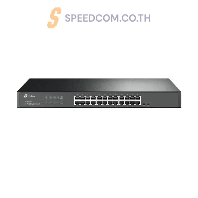 สวิตช์ฮับ TP-Link TL-SG1024 24-Port Gigabit Rackmount Switch สีดำ