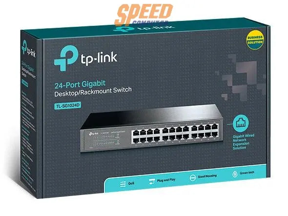 สวิตช์ฮับ TP-Link TL-SG1024D สีดำ - SpeedCom