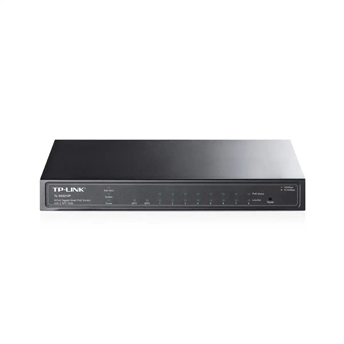 สวิตช์ฮับ TP-Link TL-SG2210P 8-Port Gigabit Smart PoE with 2 SFP Slots