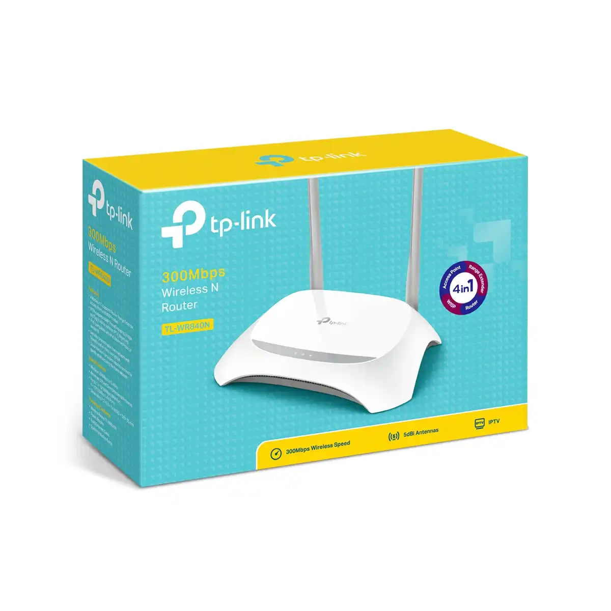 เราเตอร์ TP-Link TL-WR840N 300Mbps Wireless N Speed สีขาว