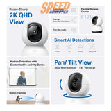 กล้องวงจรปิด TP-Link Tapo C220 ความละเอียดสูง สีขาว รองรับการหมุน 360° มองเห็นในที่มืด ควบคุมผ่านแอป Tapo