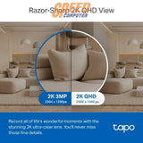 กล้องวงจรปิด TP-Link Tapo C220 ความละเอียดสูง สีขาว รองรับการหมุน 360° มองเห็นในที่มืด ควบคุมผ่านแอป Tapo