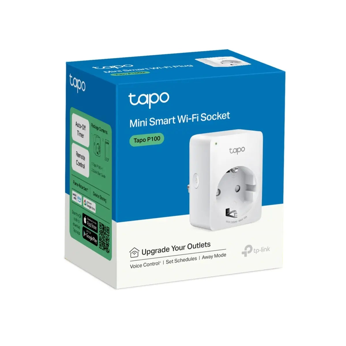สมาร์ทไวไฟปลั๊ก TP-Link Tapo P100 (EU) Mini Smart Wi-Fi Socket - SpeedCom
