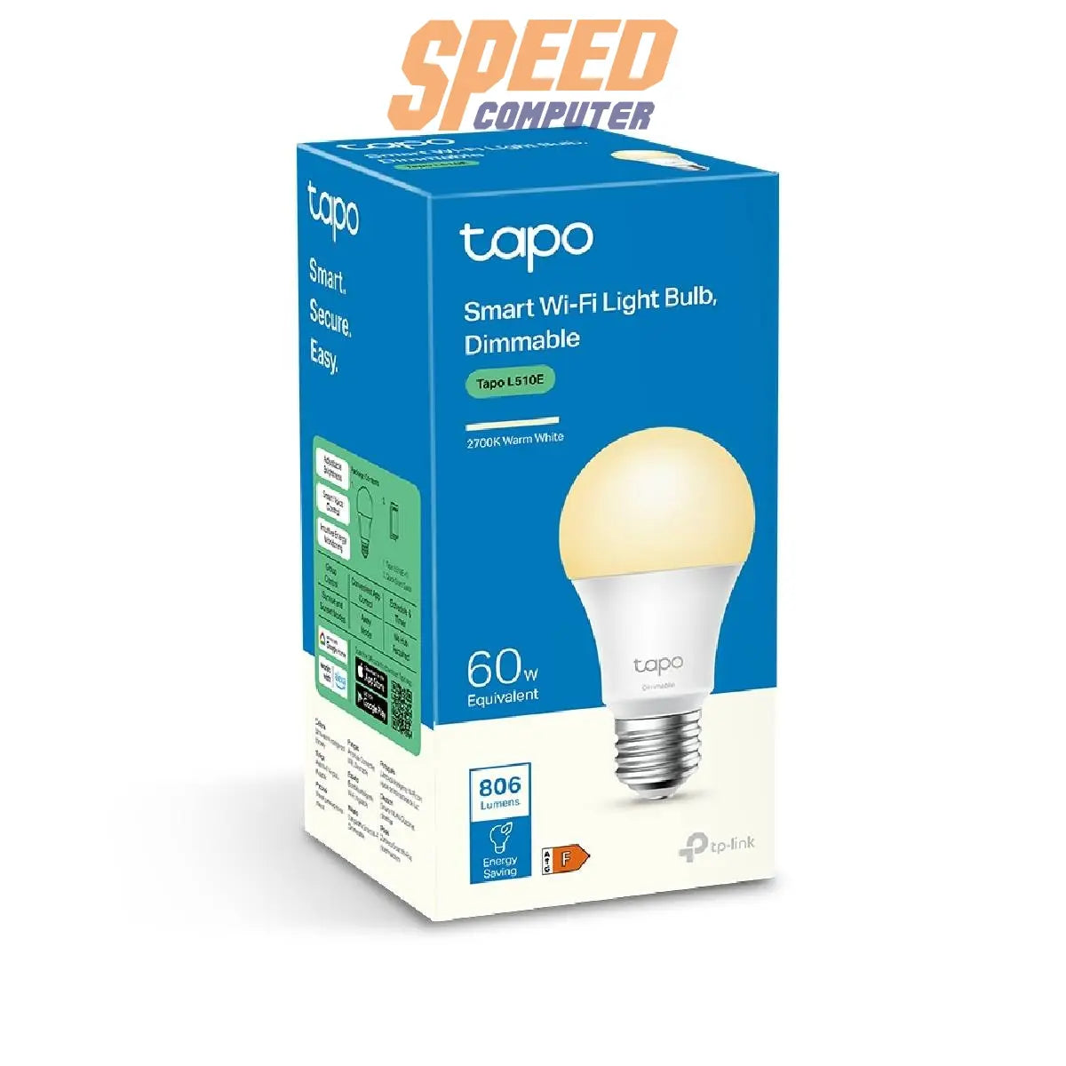 หลอดไฟอัจฉริยะ Tapo L510E V3 - SpeedCom