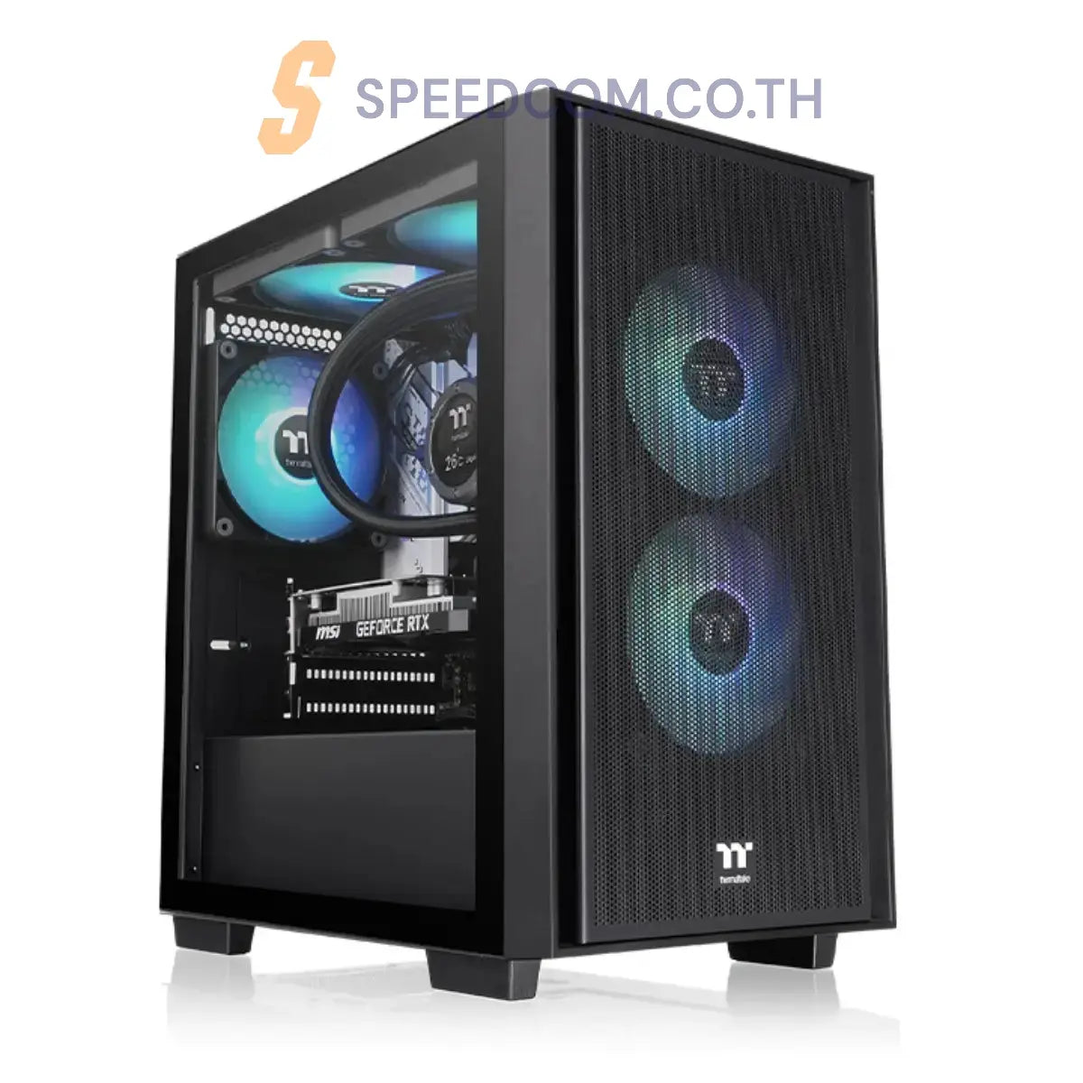 เคส Thermaltake Versa H16 TG ARGB Micro Tower Chassis - SpeedCom