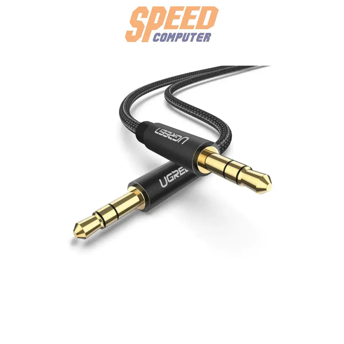 สายสัญญาณเสียง UGREEN รุ่น 50361 หัวแจ็ค 3.5 มม. ชาย-ชาย สำหรับเชื่อมต่ออุปกรณ์เสียง เช่น มือถือ ลำโพง หรือรถยนต์