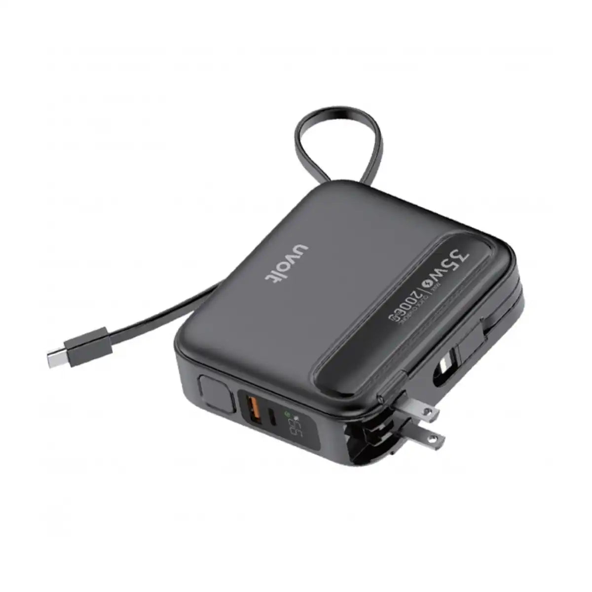 แบตเตอรี่สำรอง UVOLT UVP20AC-01 Builtin Cable 3-IN-1 20,000mAh