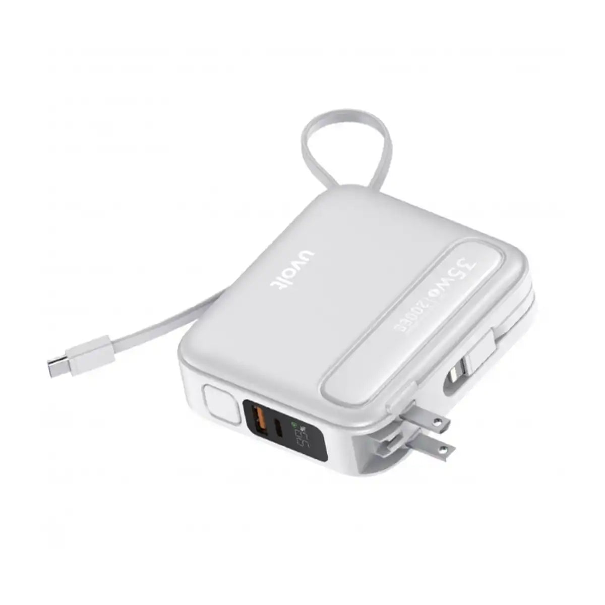 แบตเตอรี่สำรอง UVOLT UVP20AC-01 Builtin Cable 3-IN-1 20,000mAh