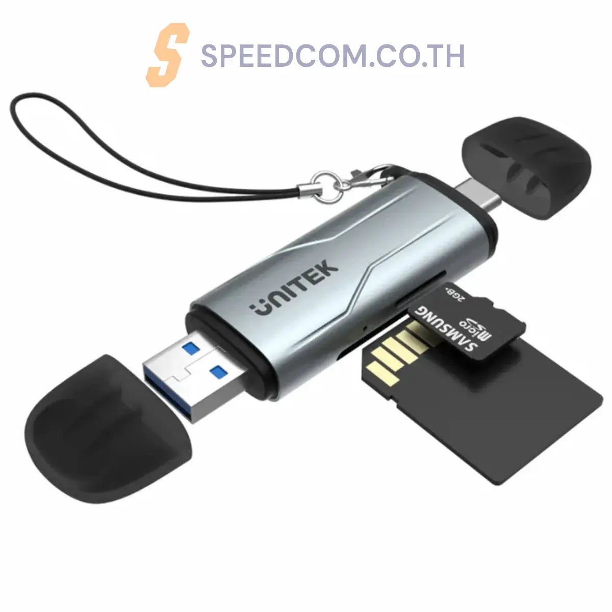 อุปกรณ์แปลงสัญญาณ Unitek 2-in-1 SD 3.0 Card Reader - SpeedCom