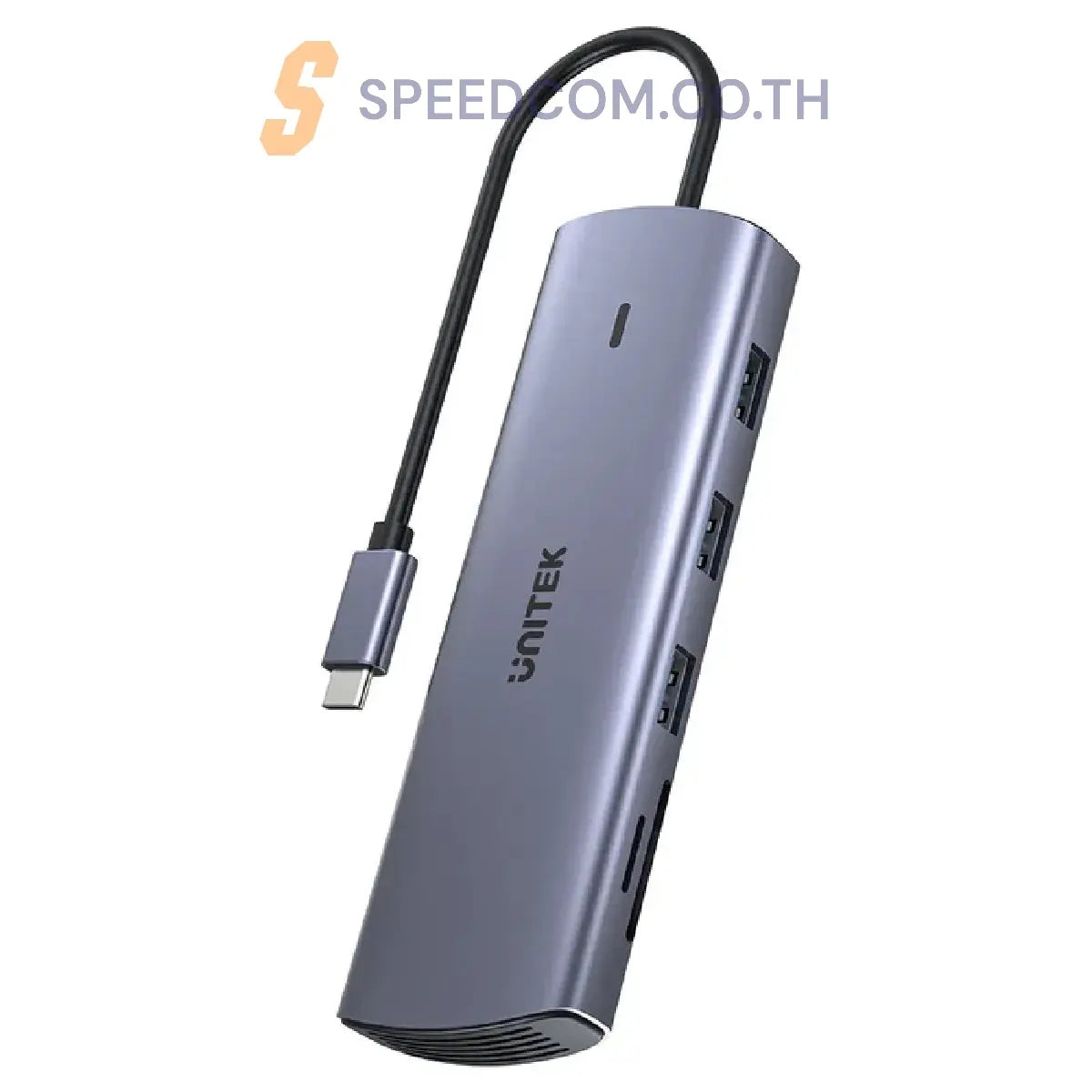 อุปกรณ์แปลงสัญญาณ Unitek 9-in-1 USB-C Hub with Dual Display, Dual Card Reader - SpeedCom