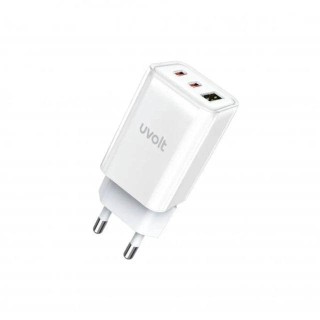 หัวชาร์จ Uvolt UVA65W-01-WHT Wall Charger 65W สีขาว - SpeedCom