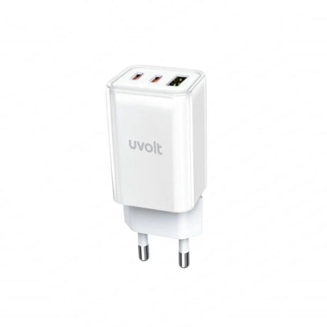 หัวชาร์จ Uvolt UVA65W-01-WHT Wall Charger 65W สีขาว - SpeedCom