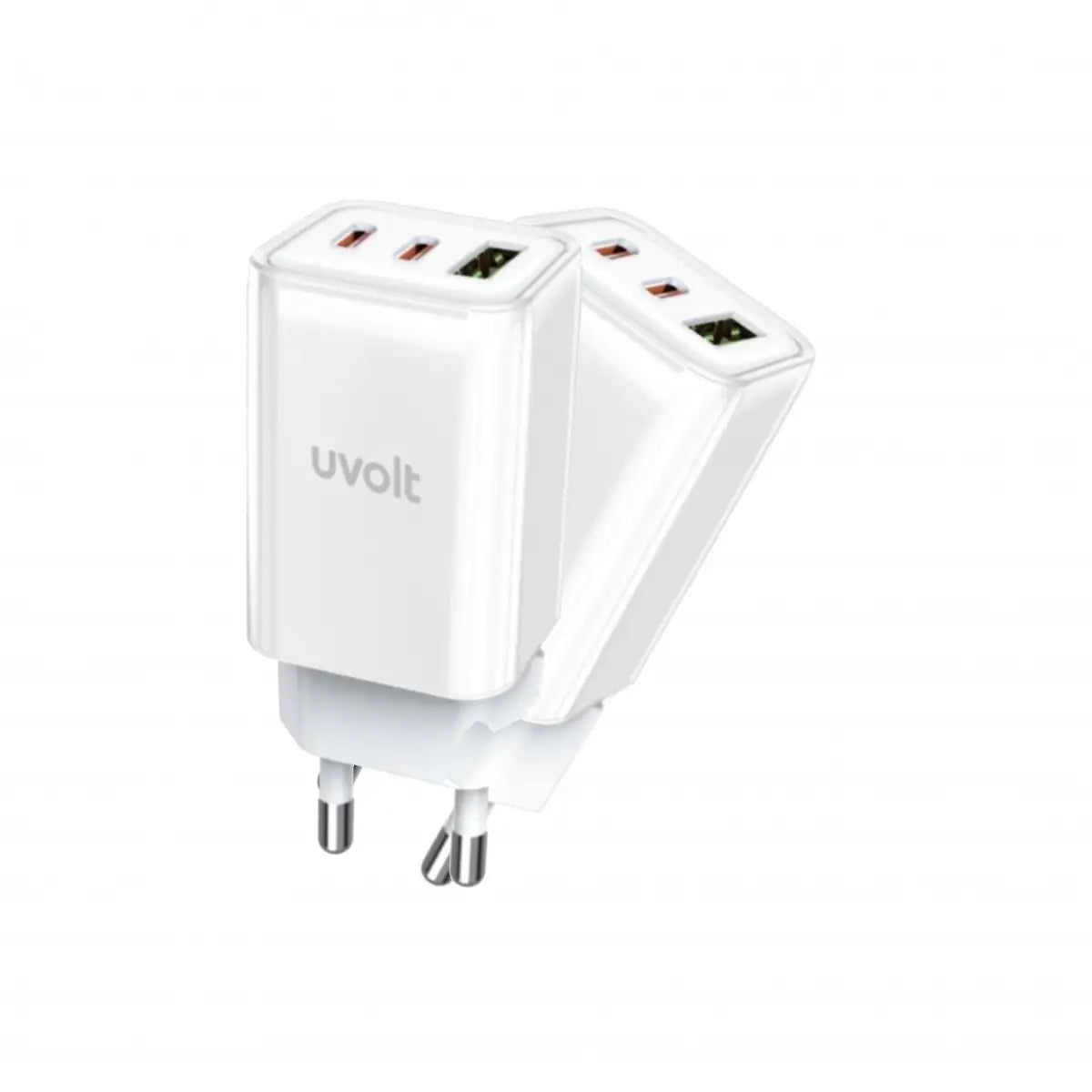 หัวชาร์จ Uvolt UVA65W-01-WHT Wall Charger 65W สีขาว - SpeedCom