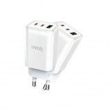 หัวชาร์จ Uvolt UVA65W-01-WHT Wall Charger 65W สีขาว - SpeedCom