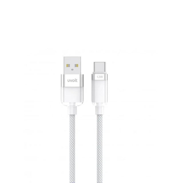 สายชาร์จ Uvolt UVAC-01-WHT USB A to C 18W 1.2M สีขาว - SpeedCom
