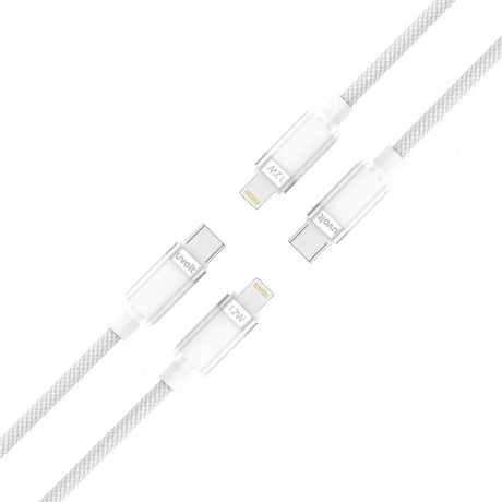 สายชาร์จ Uvolt UVCL-01-WHT USB-C to Lightning 27W 1.2M สีขาว - SpeedCom
