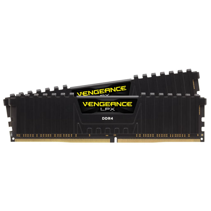 หน่วยความจำ แรม พีซี CORSAIR VENGEANCE LPX 16GB (8GBX2) DDR4 3200MHz CMK16GX4M2E3200C16 สีดำ