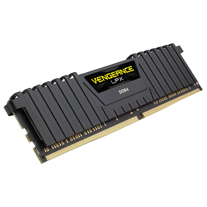หน่วยความจำ แรม พีซี CORSAIR VENGEANCE LPX 16GB (8GBX2) DDR4 3200MHz CMK16GX4M2E3200C16 สีดำ