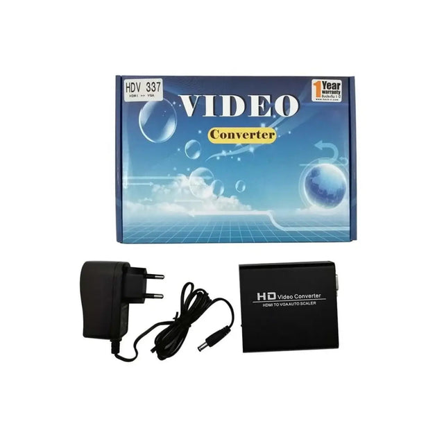 อุปกรณ์แปลงสัญญาณ VIPER HDV-337 HDMI To VGA Auto Scaler HDMI Input Converter - SpeedCom