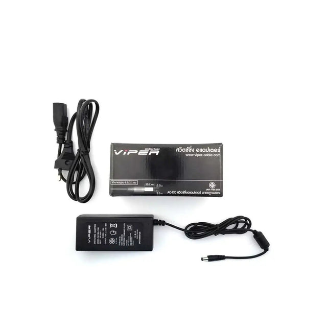 อะแดปเตอร์ VIPER VPR1230-2.1 12V/3A ( 2.1x5.5 ) 36 watt Adapter สีดำ - SpeedCom
