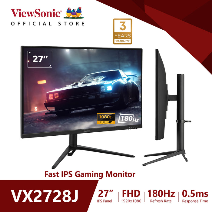 Monitor ViewSonic VX2728J 27.0" IPS 180Hz Black