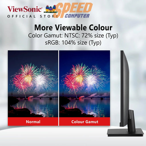 จอมอนิเตอร์ ViewSonic VA3209-2K-MHD 31.5" IPS 2K MHD 75Hz สีดำ - SpeedCom