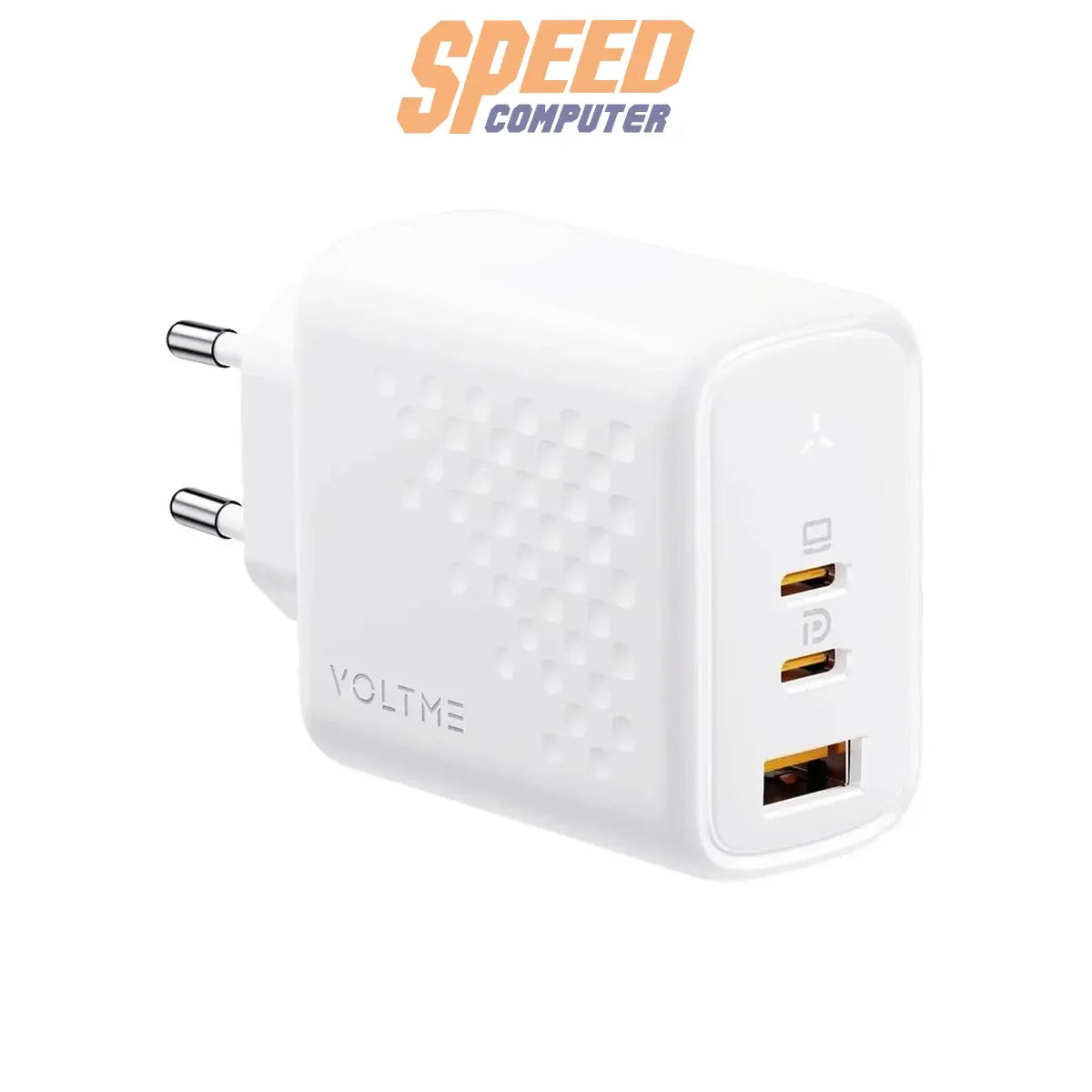 หัวชาร์จ Voltme Adapter REVO 67 Triple Port 2xUSB-C,1xUSB-A PORT PD 67W - SpeedCom