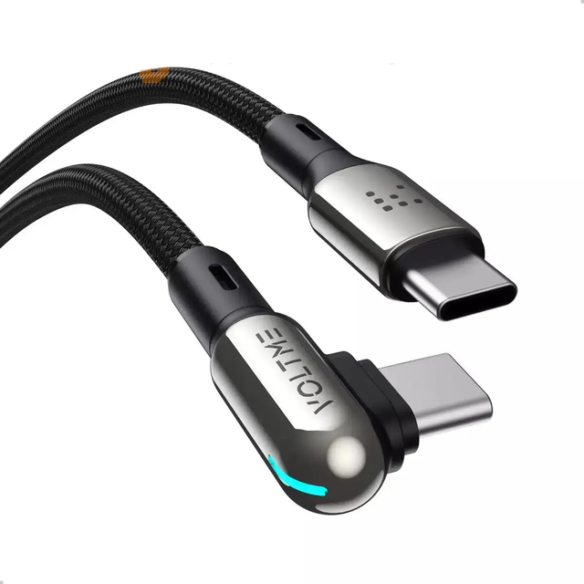 สายชาร์จ Voltme C2069 POWERLINK STARK USB-C TO USB-C BLACK 60WSpeedCom