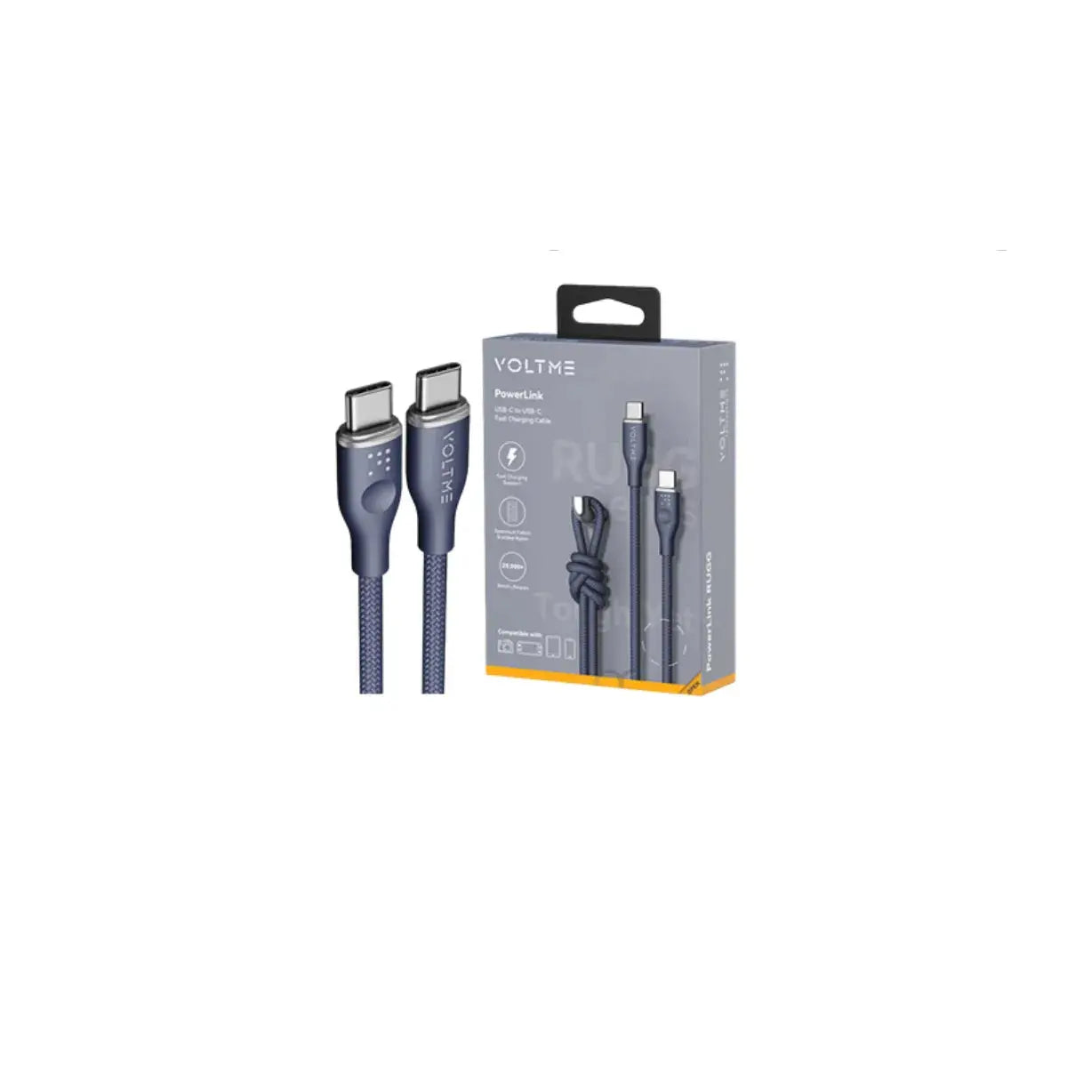 สายชาร์จ Voltme Innovation POWERLINK RUGG USB-C TO USB-C 1 M - SpeedCom