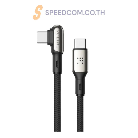 สายชาร์จ Voltme POWERLINK STARK USB-C TO USB-C BLACK 100W - SpeedCom