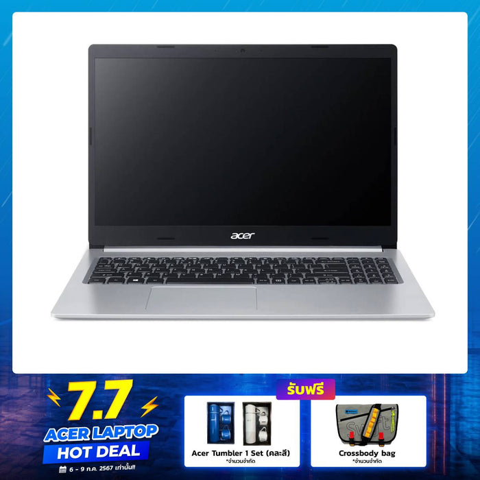โน๊ตบุ๊ค Acer Aspire 5 A515-45-R3VH Ryzen 7 สีเงิน (Pure Silver)