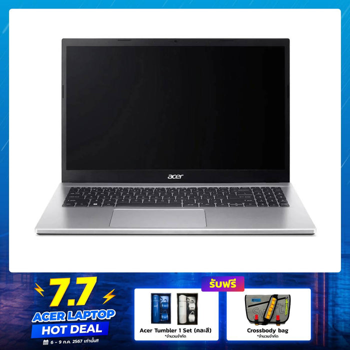 โน๊ตบุ๊ค Acer Aspire 3 A315-44P-R11P Ryzen 7 สีเงิน (Pure Silver)