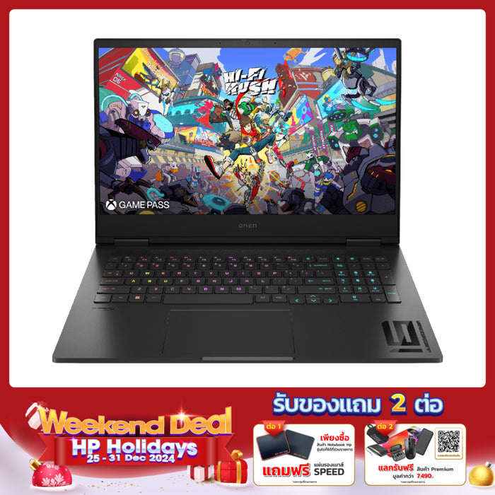 โน๊ตบุ๊ค HP Omen 16-wf1148TX (A7KD2PA) i7 Gen14 สีดำ (Shadow Black)