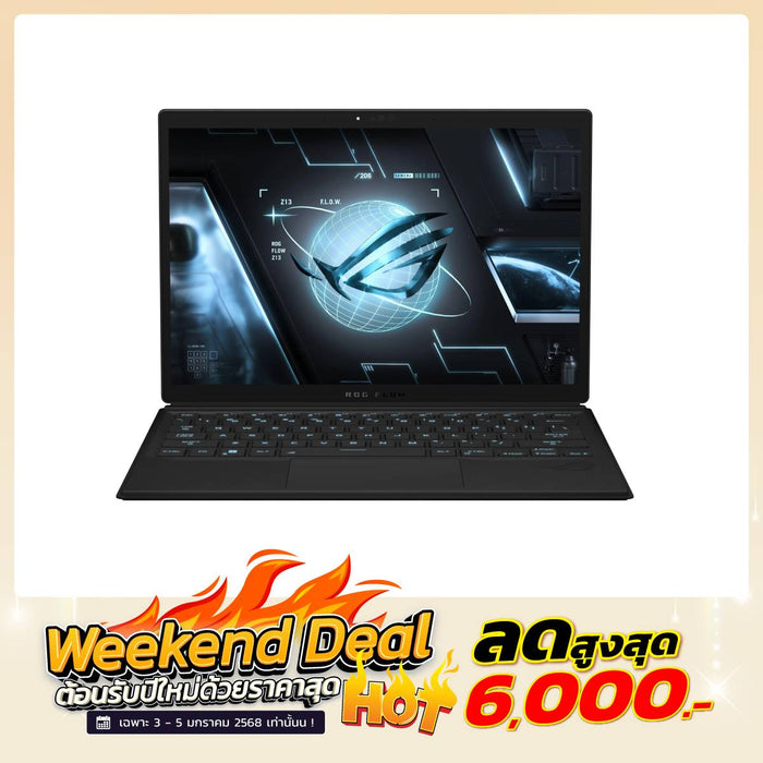 โน๊ตบุ๊ค Asus ROG Flow Z13 GZ301VV-MU020WS i9 Gen13 สีดำ (Black)