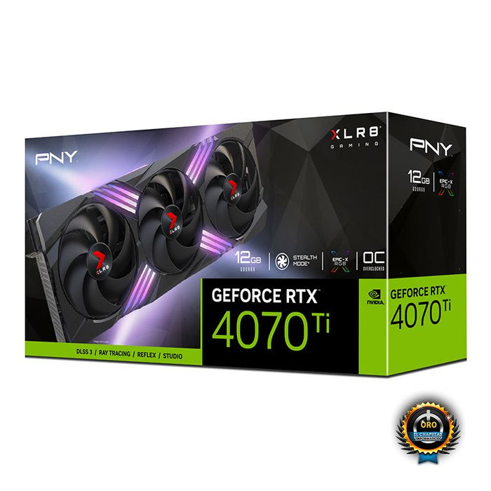 การ์ดจอ PNY GeForce RTX 4070 Ti 12GB GDDR6X XLR8 Gaming VERTO