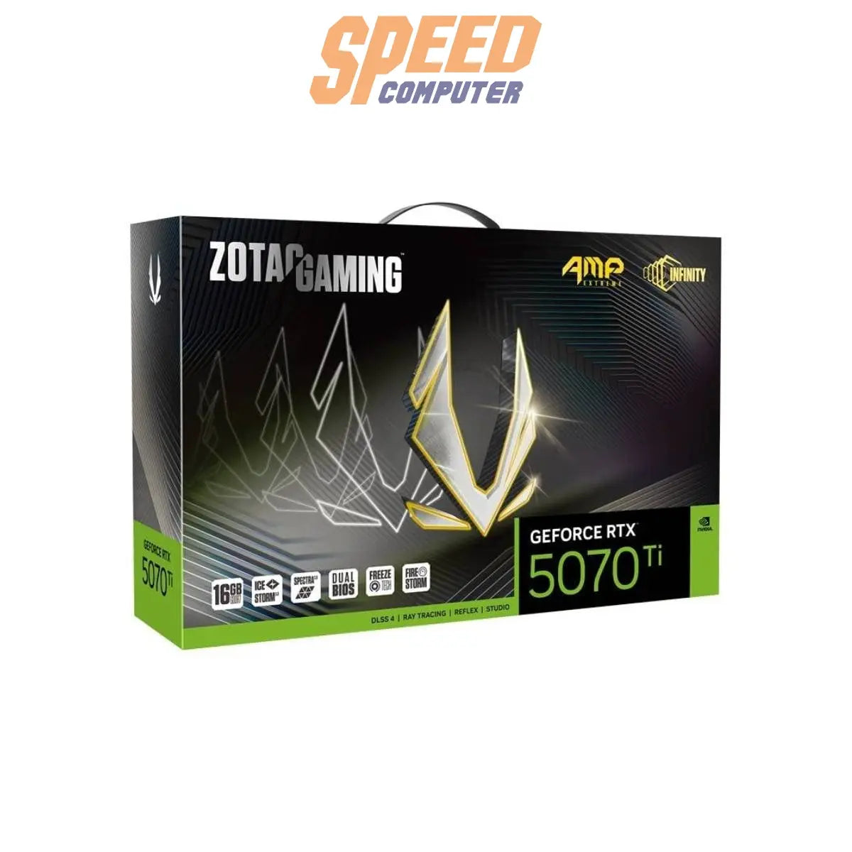 การ์ดจอ ZOTAC GeForce RTX 5070 Ti AMP Extreme INFINITY 16GB GDDR7 - SpeedCom